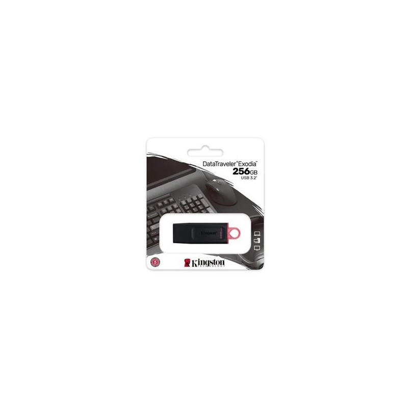 PENDRIVE 256GB KINGSTON DATATRAVELER EXODIA 3.20