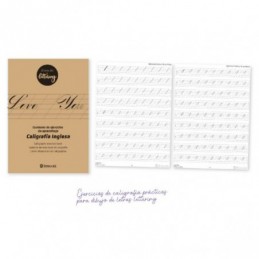 CUADERNO DE LETTERING TAPA KRAFT A4 24 HOJAS