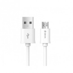 CABLE DEVIA SMART MICRO USB 5V 2.1A 2MT BLANCO