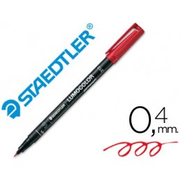 ROTULADOR LUMOCOLOR 313 SUPERFINO ROJO