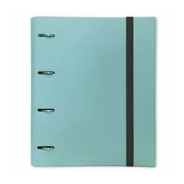CARPETA TROQUELADA FOLIO 4A/30 CON GOMAS TURQUESA