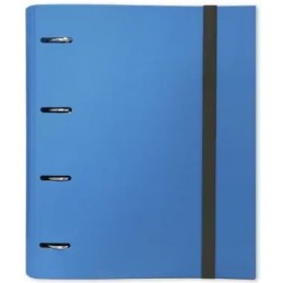 CARPETA TROQUELADA FOLIO 4A/30 CON GOMAS AZUL
