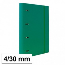 CARPETA TROQ. FOLIO 4A/30 CON GOMAS VERDE PASTEL