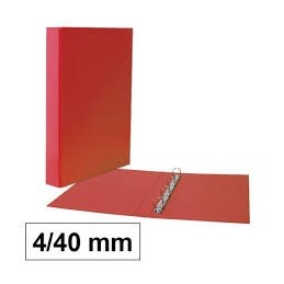 CARPETA PLUS PP/C FOLIO 4A/40 ROJO PASTEL