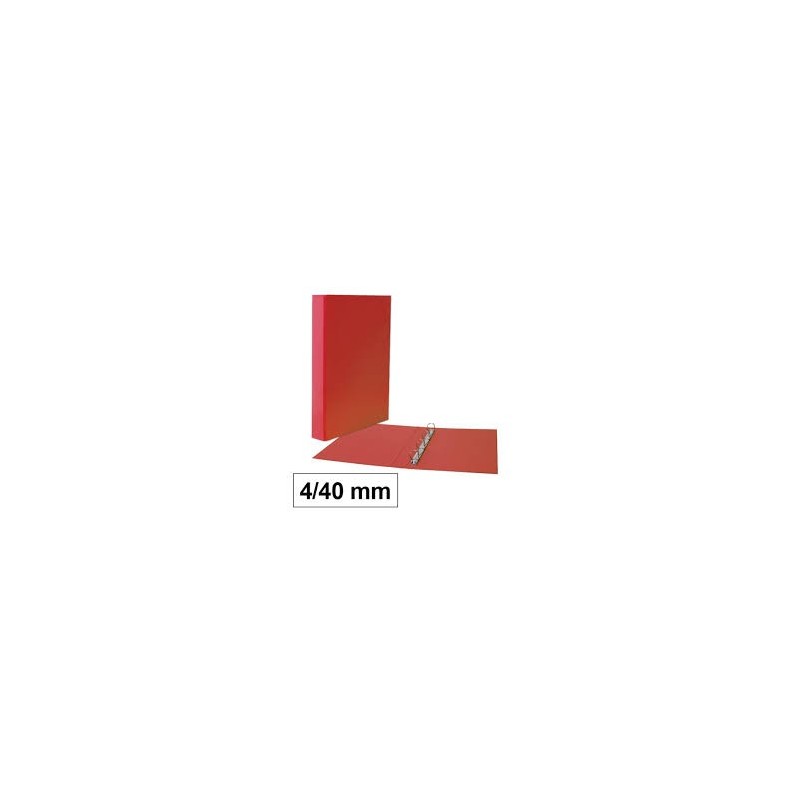 CARPETA PLUS PP/C FOLIO 4A/40 ROJO PASTEL