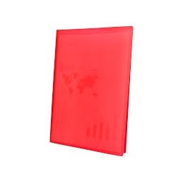 CARPETA 40 FUNDAS POLIPROPILENO A4 ROJA