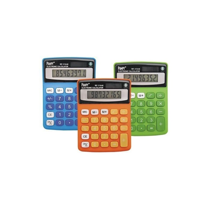 CALCULADOR MESA PEQUEÑA 8 DIGITOS PAMPY