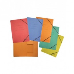 CARPETA CARTON GOMAS Y SOLAPAS A4 COLOR