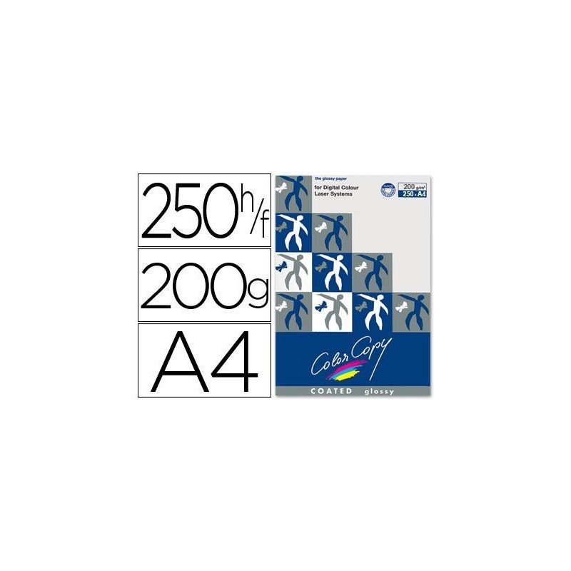 PAPEL COLOR COPY GLOSSY A4 200GR 250 HOJAS