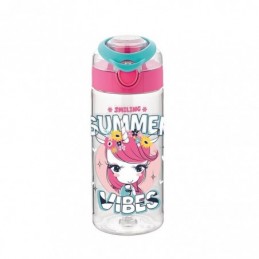 BOTELLA AGUA INFANTIL CON ASA DE 500ML UNICORNIO