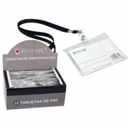 TARJETA IDENTIFICACION BISMARK HORIZONTAL NEGRO