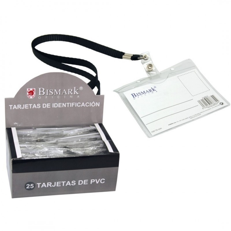 TARJETA IDENTIFICACION BISMARK HORIZONTAL NEGRO