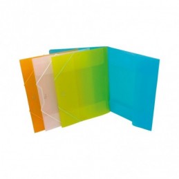 CARPETA PP BISMARK GOMAS Y SOLAPAS A4 TR