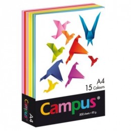 PAPEL PLUS A4 80GR 500H 15 COLORES SURTIDOS