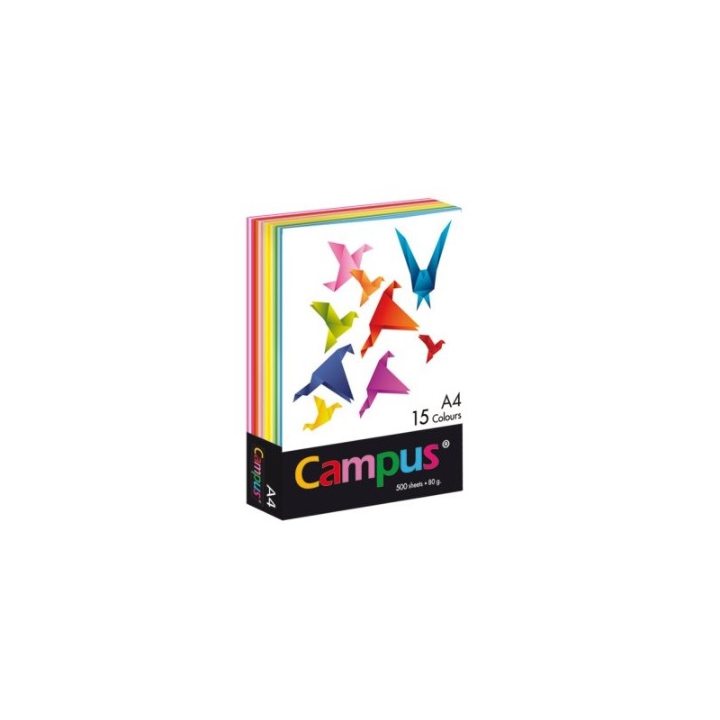 PAPEL PLUS A4 80GR 500H 15 COLORES SURTIDOS