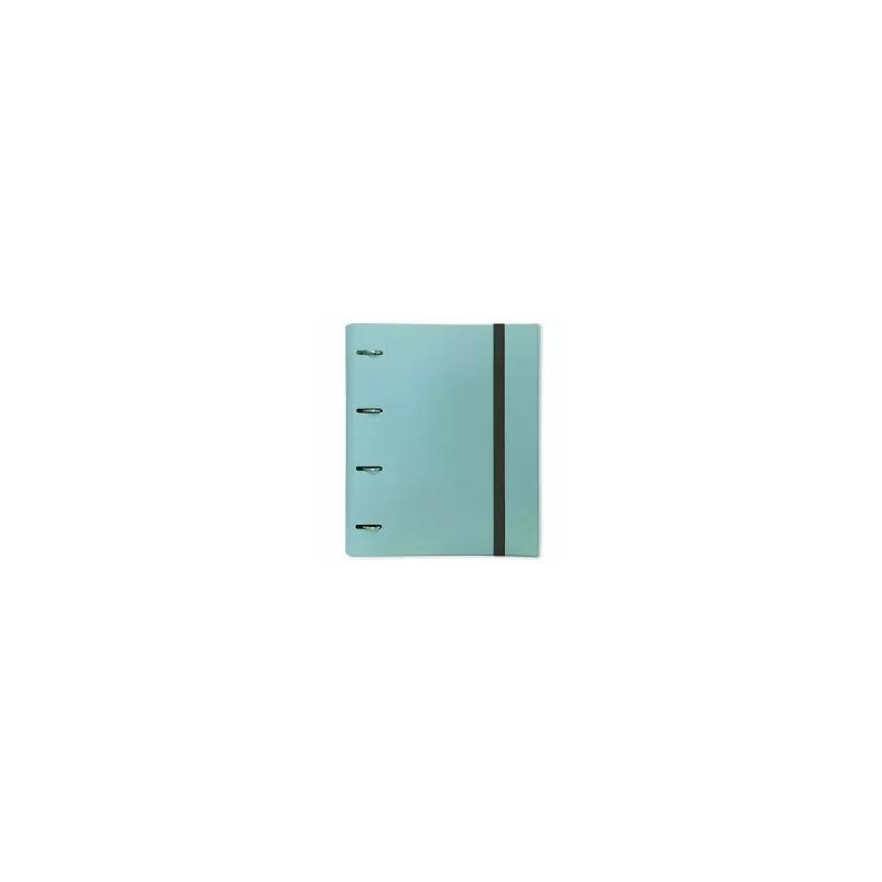 CARPETA TROQUELADA FOLIO 4A/30 CON GOMAS TURQUESA