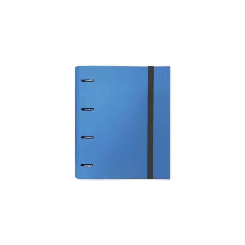 CARPETA TROQUELADA FOLIO 4A/30 CON GOMAS AZUL