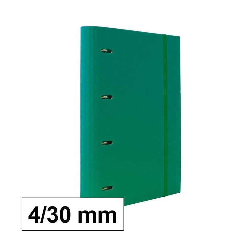 CARPETA TROQ. FOLIO 4A/30 CON GOMAS VERDE PASTEL