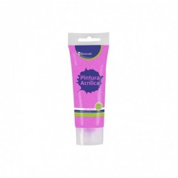 PINTURA ACRILICA 75 ML ROSA CON GLITTER