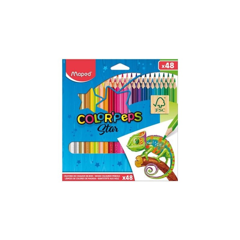 LAPICES FSC COLORPEPS x48 ESTUCHE CARTON MAPED