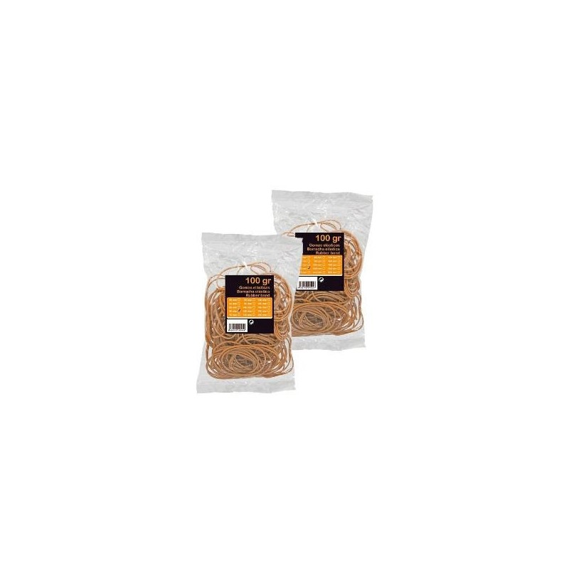GOMAS ELASTICAS OFFICE BOLSA 100GRS NUMERO 15