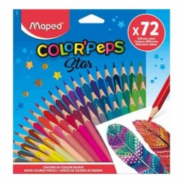 LAPICES COLOR PEPS x72 ESTUCHE DE CARTON MAPED