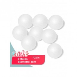 BLISTER 8 BOLAS DE 30mm