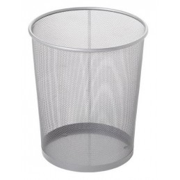 PAPELERA REJILLA GRANDE CROMADA