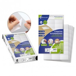 BISMARK ETIQUETAS ADHESIVAS IMPESORA 70x37MM 5HOJA