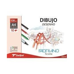 PAPEL DIBUJO 21x29.7 (A4) 10 unidades