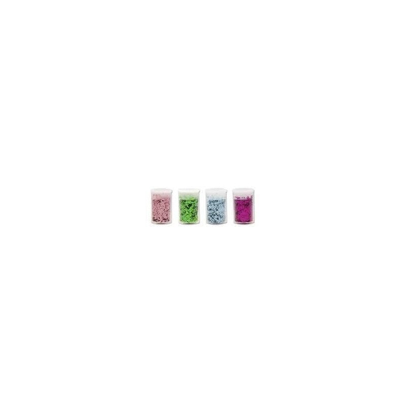 BRILLANTINA GRUESA MANUALIDADES SET 4 BOTES 5GR