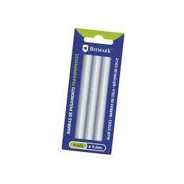 BARRAS DE SILICONA 6 UDS TRANSPARENTES 11x150mm