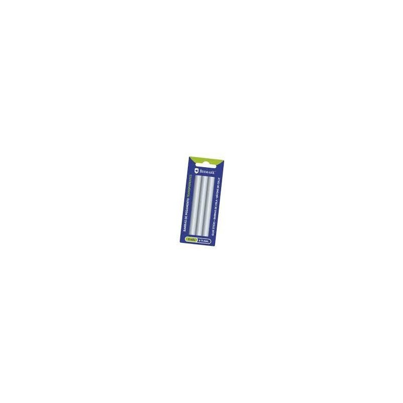 BARRAS DE SILICONA 6 UDS TRANSPARENTES 11x150mm
