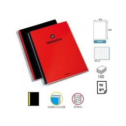LIBRETA ESPIRAL GEOMETRIC FOIL C/GOMA 100H