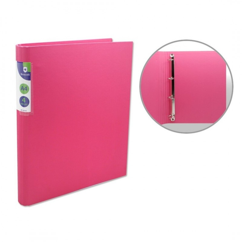 CARPETA PP A4 4A-25 LOMO REDONDO NEON ROSA