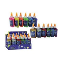PEGAMENTO GLITTER 80ML COLORES METAL