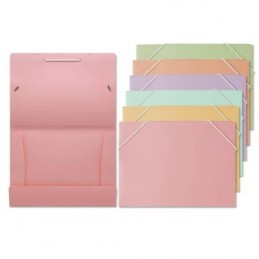 CARPETA GOMAS PP PASTEL GOMAS ELASTICAS A5