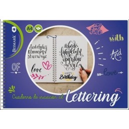 CUADRNO LETTERING A4 ESPIRAL 32 HOJAS