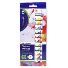 SET PINTURAS ACRILICAS TUBOS 12 COLORES X 12ML