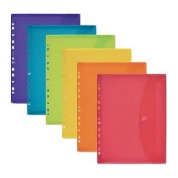 CARPETA DOSSIER BROCHE DIN A4 MULTITALADRO COLORES