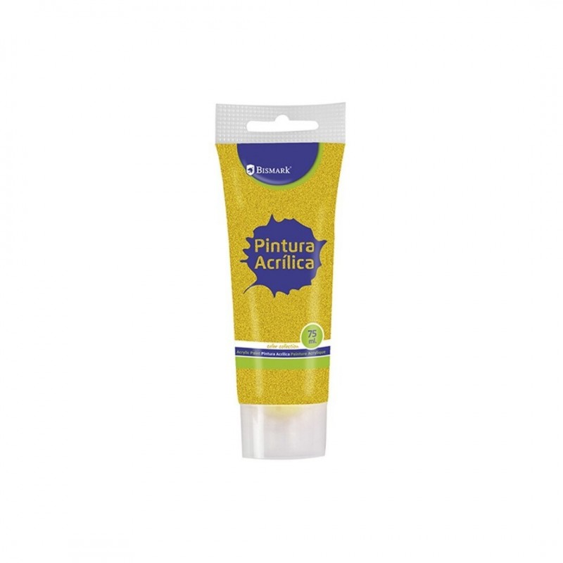 PINTURA ACRILICA 75 ML ORO CON GLITTER