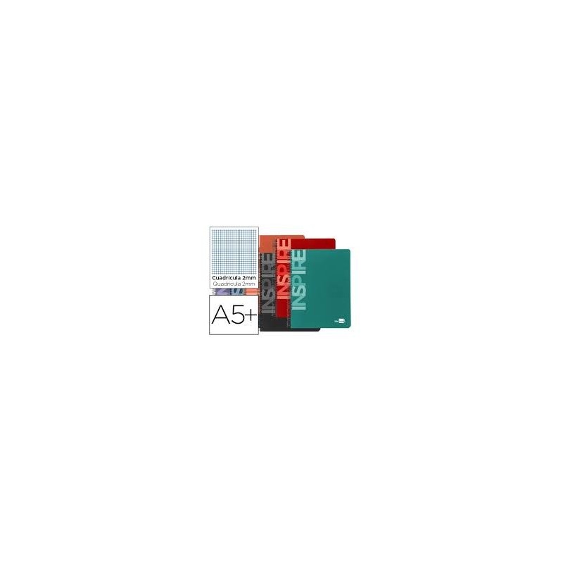 BLOC ESPIRAL CUARTO INSPIRE TAPA EXTRADURA 2mm 80H