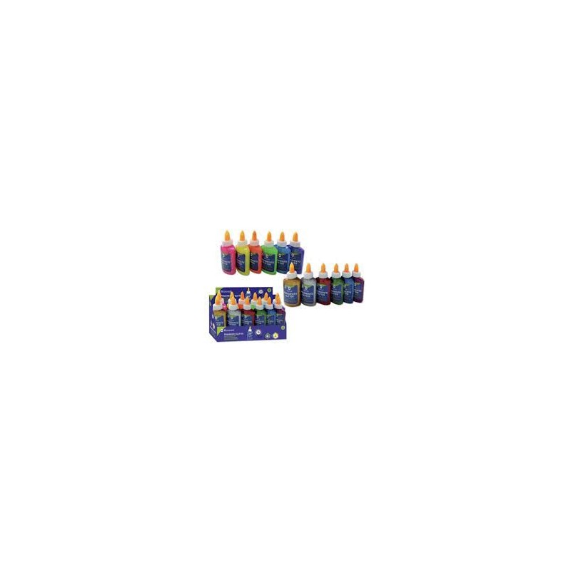 PEGAMENTO GLITTER 80ML COLORES METAL