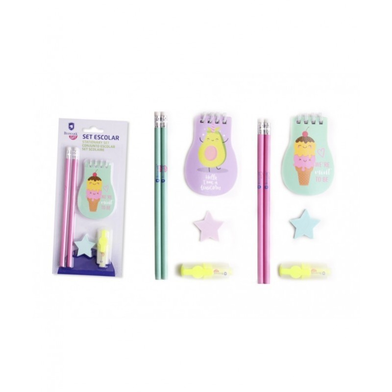 SET ESCOLAR 5UDS TUTTI-FRUTTI