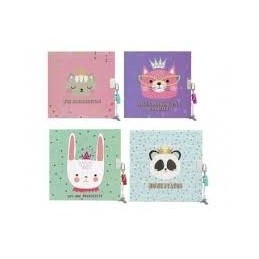 DIARIO GIRLS CANDADO Y PEGATINAS 60 HOJAS