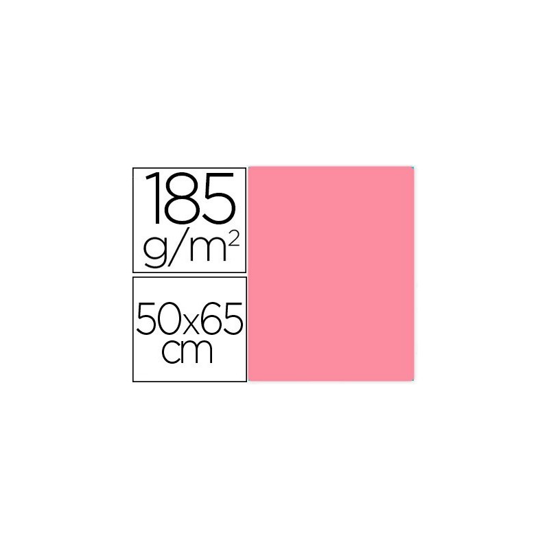 CARTULINA FABRIANO 185GR 50x65 ROSA