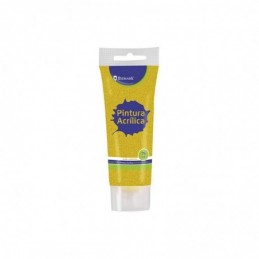 PINTURA ACRILICA 75 ML ORO CON GLITTER