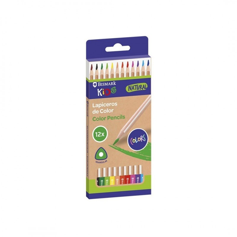 NATURAL COLOR LAPICEROS MADERA 12 COLORES BASIC