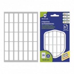 ETIQUETAS ADHESIVAS BLANCAS 12x30mm 5HOJAS