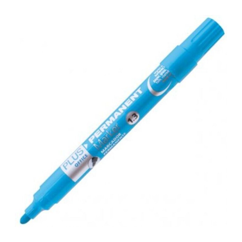 ROTULADOR PLUS MARKER 1.3 CELESTE PERMANENTE